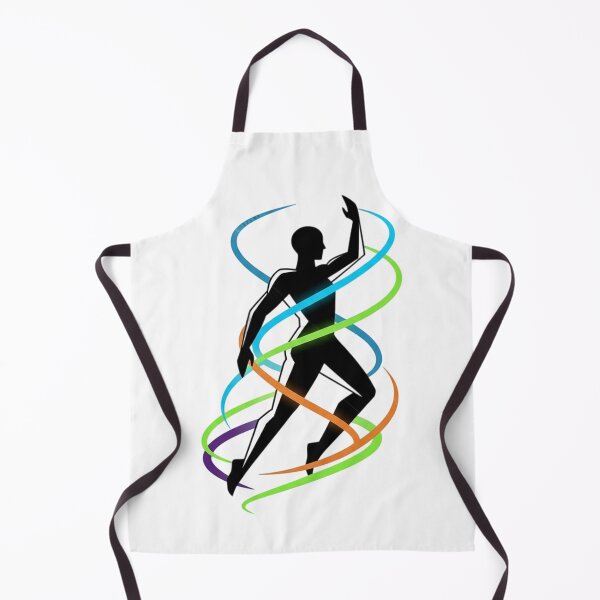 Item preview, Yoga Energy Flow – Silhouette with Colorful Spirit Ribbons designed and sold by SaicoGN.