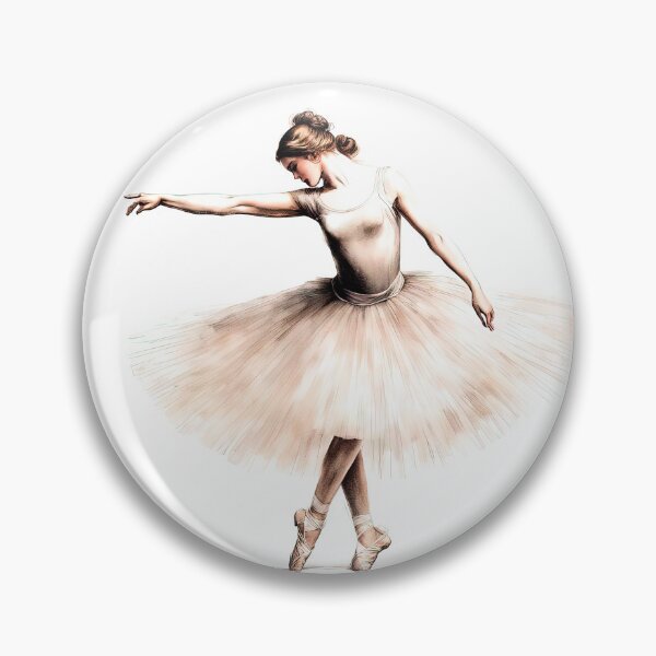 Item preview, Ethereal Ballerina in Delicate Pale Tutu Illustration designed and sold by LanaGustavsson.