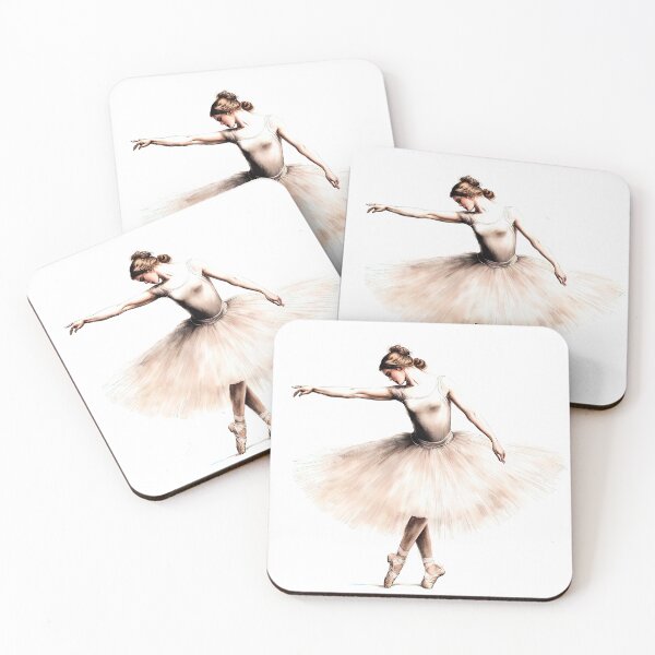 Item preview, Ethereal Ballerina in Delicate Pale Tutu Illustration designed and sold by LanaGustavsson.