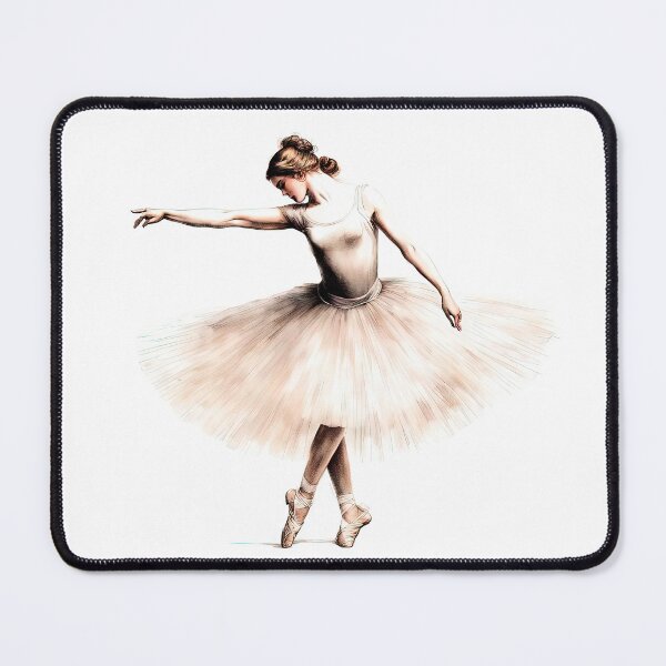 Item preview, Ethereal Ballerina in Delicate Pale Tutu Illustration designed and sold by LanaGustavsson.