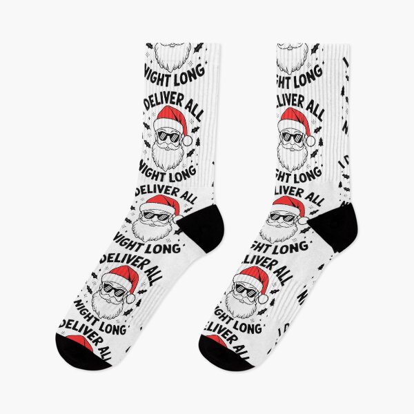 Item preview, Funny Santa Quote – “I Deliver All Night Long” Cool Naughty Christmas Design designed and sold by DirtyGirlGraphics.