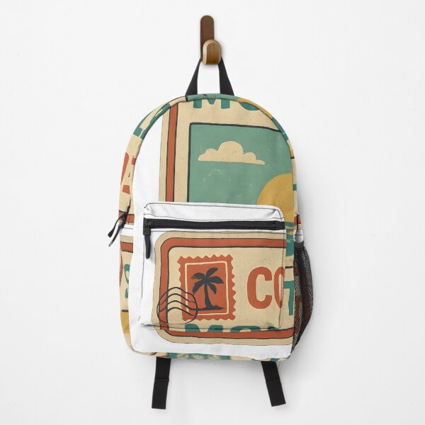 Item preview, Collect Moments Not Things – Retro Tropical Travel Poster designed and sold by WhisperFrame.