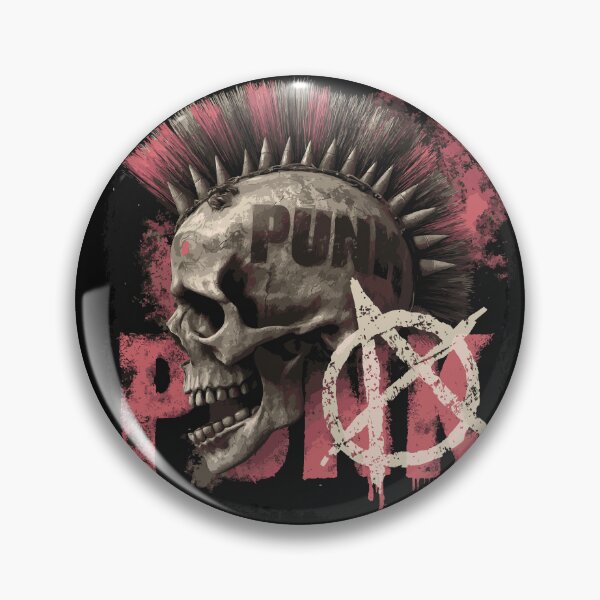 Item preview, Punk Rock Mohawk Skull designed and sold by drizzd.