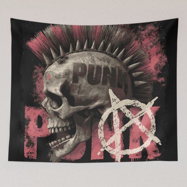 Item preview, Punk Rock Mohawk Skull designed and sold by drizzd.