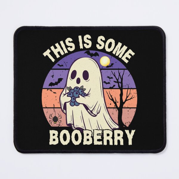 Item preview, Booberry Ghost Funny Halloween Retro Spooky Pun Tee designed and sold by MotivaChic.