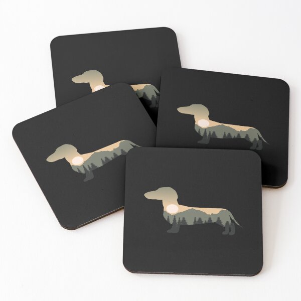 Item preview, Dachshund Dog Forest Mountain Sunset 	 	 	 designed and sold by eeznzisjb44.