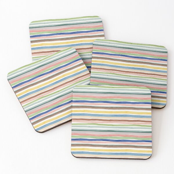 Item preview, Watercolor Stripes Digital Paper designed and sold by FirsttMeUp.