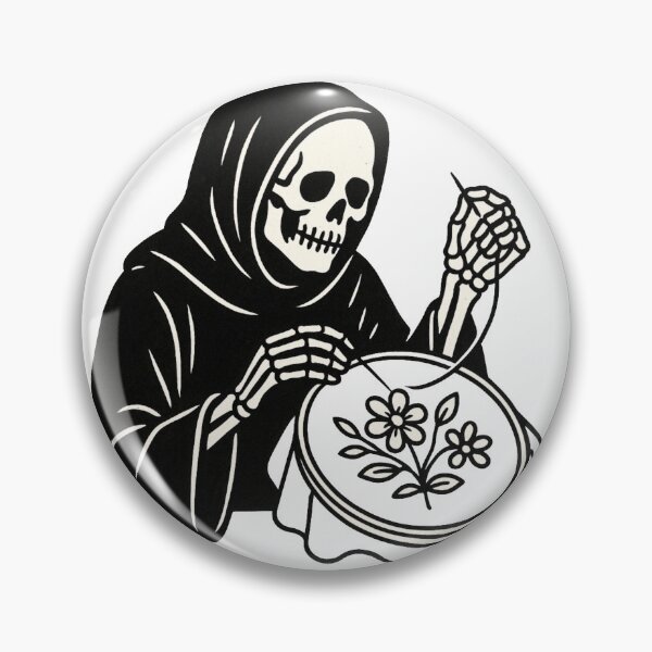 Item preview, Death Does Embroidery designed and sold by pnknessprojects.