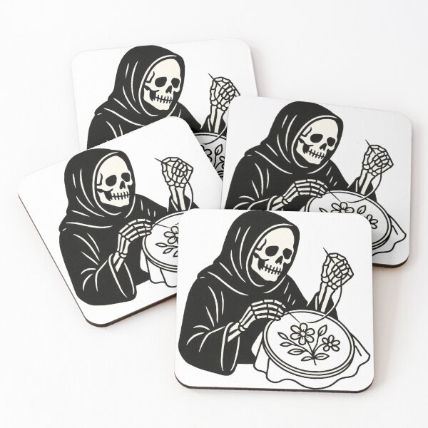 Item preview, Death Does Embroidery designed and sold by pnknessprojects.