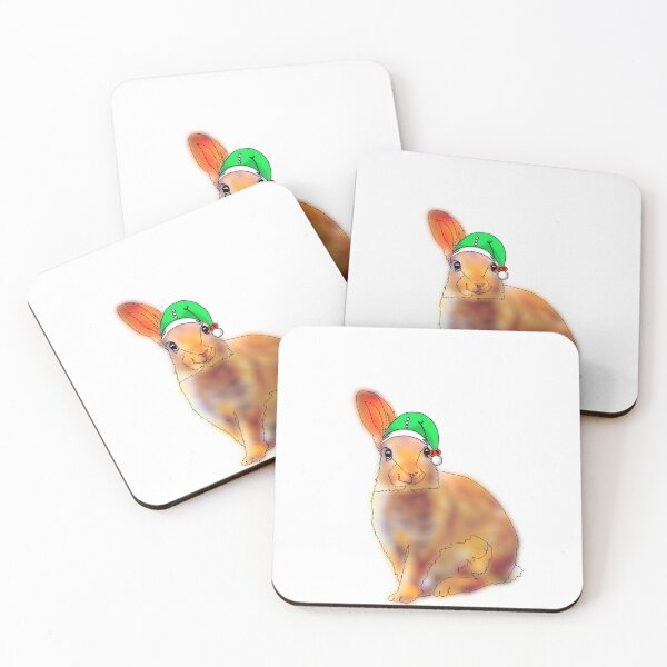 Item preview, Bunny with Elf Hat – animalzinhats  designed and sold by Ashley’sAnimalz.