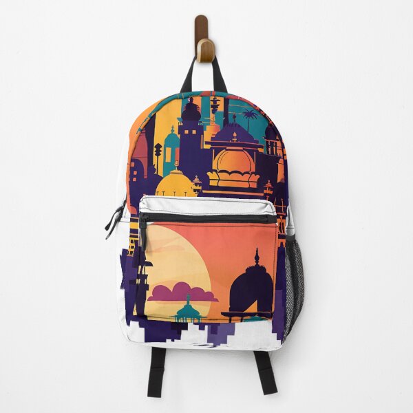 Item preview, Sunset Oriental Cityscape – Colorful Fantasy Architecture designed and sold by DesignArtist.ia.