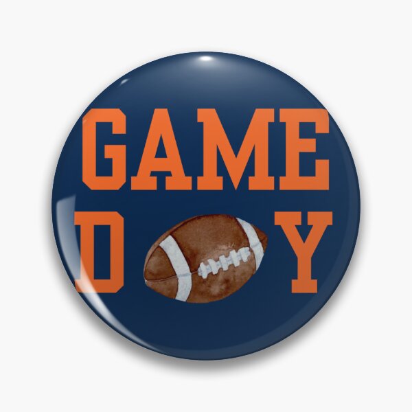 Item preview, Auburn Football Pin Button designed and sold by Kickoff Buttons.