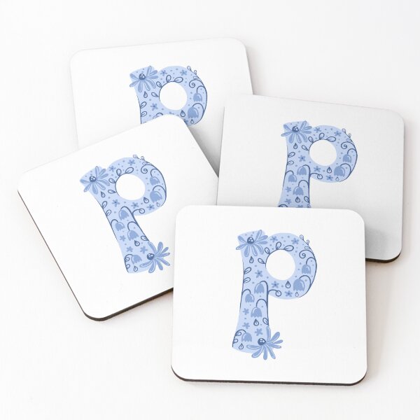 Item preview, Cute Illustrated Floral Initials Letter P cute sticker design designed and sold by Richardsonh25.