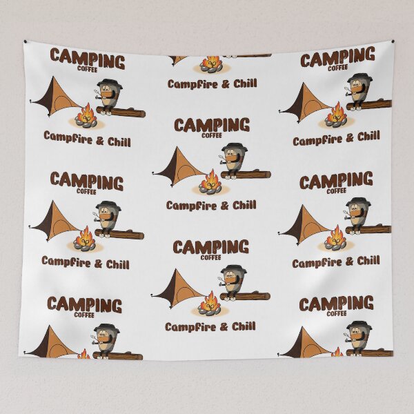 Item preview, Camping Coffee, Funny Campfire Coffee Cup Outdoor Art designed and sold by beerkee.