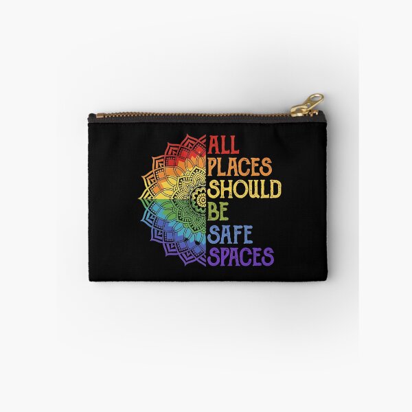 Item preview, All Places Should Be Safe Spaces – Rainbow Mandala Pride Equality Design designed and sold by DreamiCanvas.