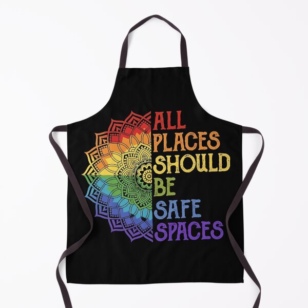 Item preview, All Places Should Be Safe Spaces – Rainbow Mandala Pride Equality Design designed and sold by DreamiCanvas.