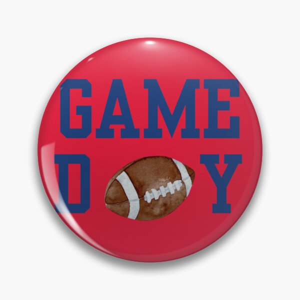 Item preview, Ole Miss Football Pin Button designed and sold by Kickoff Buttons.
