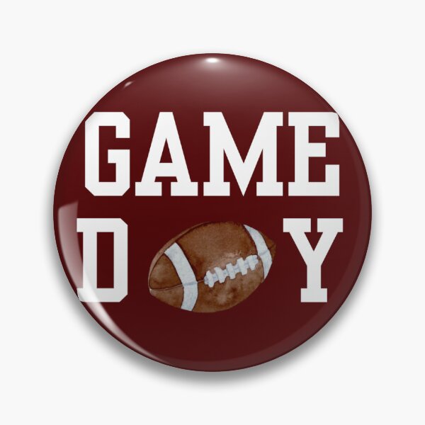 Item preview, Texas A&M Football Pin Button designed and sold by Kickoff Buttons.