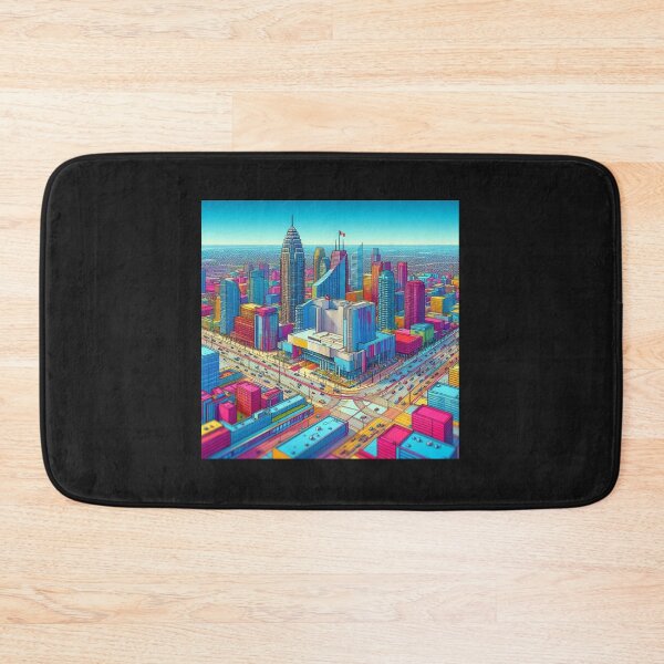 Item preview, Mississauga City Hall 3D Sketch – Vibrant View from Mavis Rd & Central Pkwy,  designed and sold by PaintMeWorld.