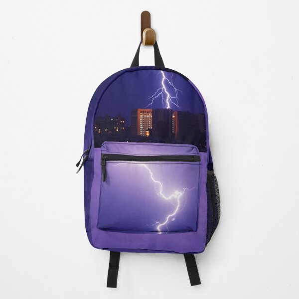 Item preview, Urban Power Surge - Dynamic Lightning Bolt Over Cityscape designed and sold by Luminari Creations.