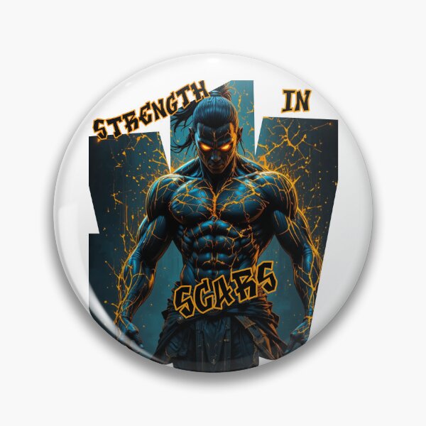 Item preview, Strength in Scars – Warrior Empowerment designed and sold by TheCleverSkull.