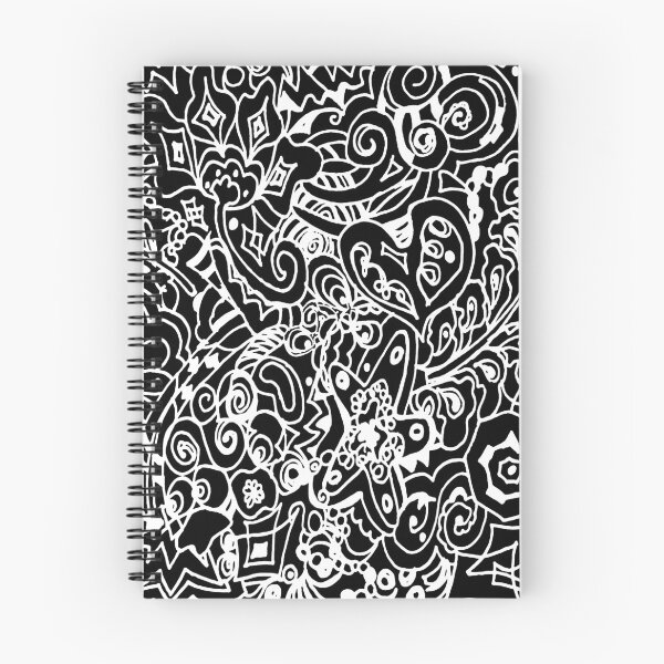 Item preview, Black and White Hand Drawn Pattern  designed and sold by Sharon Schwalbe.
