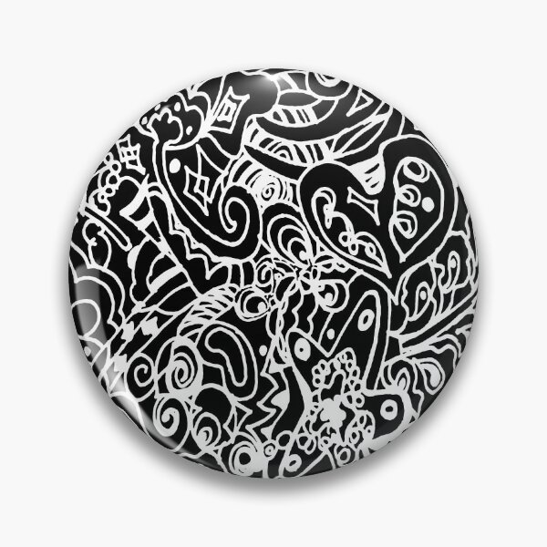 Item preview, Black and White Hand Drawn Pattern  designed and sold by Sharon Schwalbe.