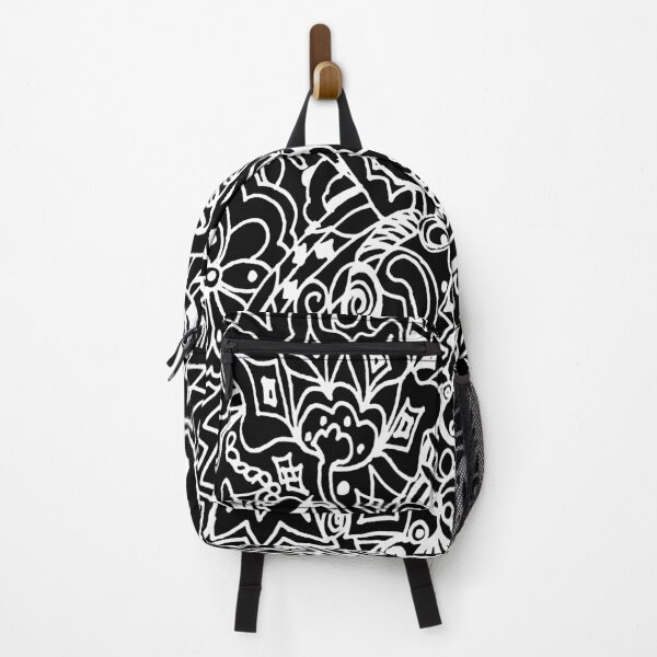 Item preview, Black and White Hand Drawn Pattern designed and sold by Sharon Schwalbe.
