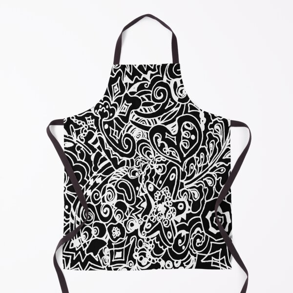 Item preview, Black and White Hand Drawn Pattern designed and sold by Sharon Schwalbe.