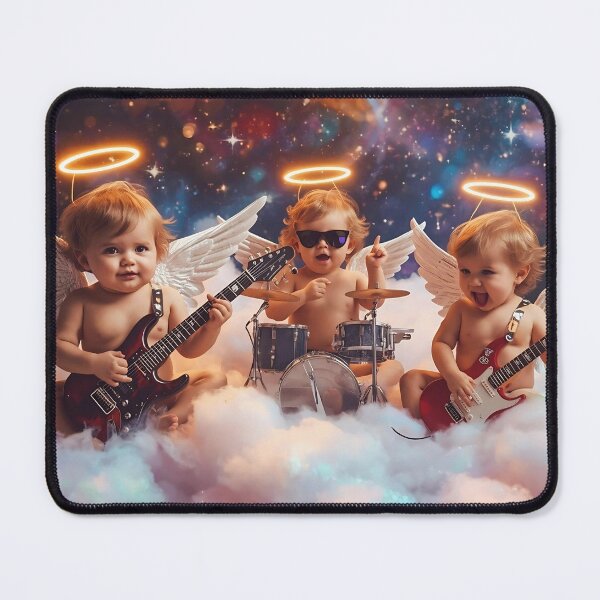 Item preview, Rockstar Angels – Baby Band in the Clouds designed and sold by TheVelvetMirage.