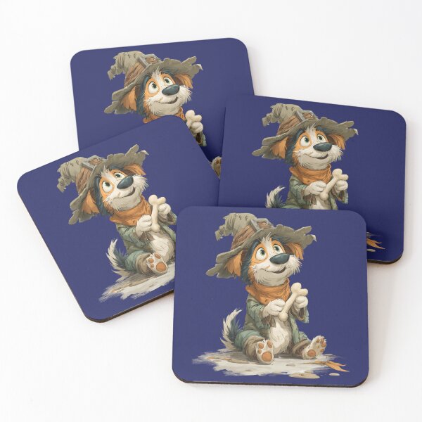 Item preview, Cute Tramp Dog with Bone – Cartoon Animal Motif designed and sold by Meiersbeste.