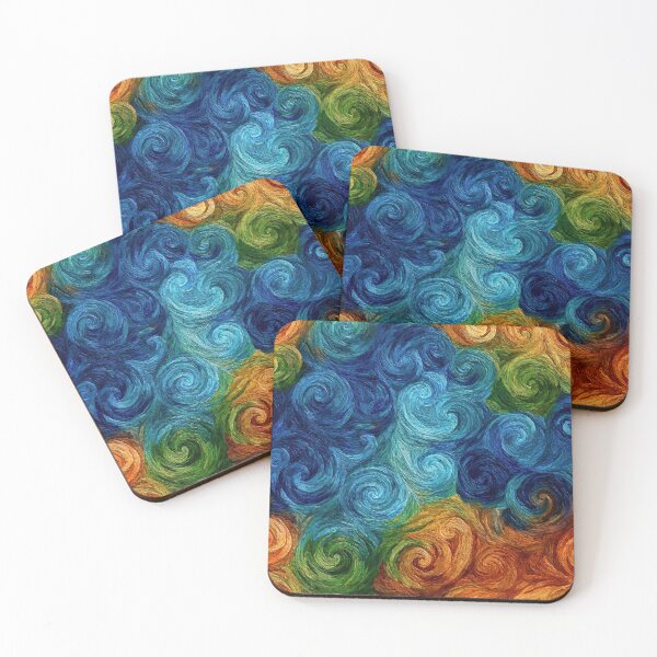 Item preview, Swirling Abstract Color Pattern designed and sold by HausKatz.
