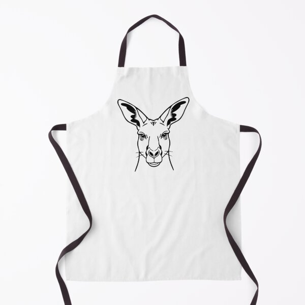 Item preview, Fierce Balance: Minimalist Single-Line Kangaroo Face designed and sold by QuietShapes.