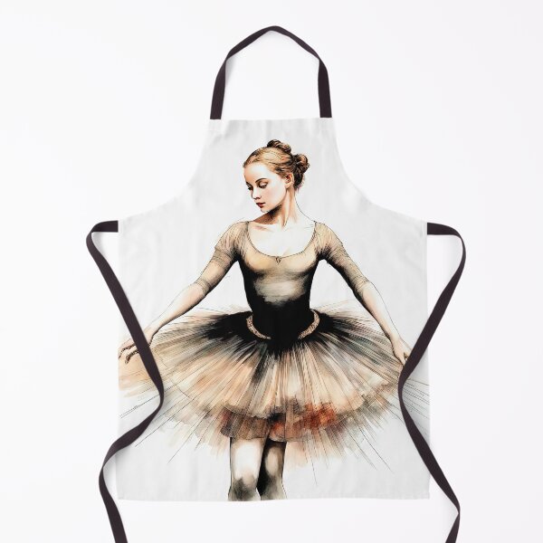 Artikelvorschau, Elegante Ballerina: Aquarellskizze in gedeckten Tönen entworfen und verkauft von LanaGustavsson.