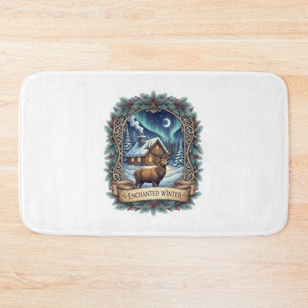 Item preview, Rustic Winter Lodge & Wildlife designed and sold by MonoArt MA.