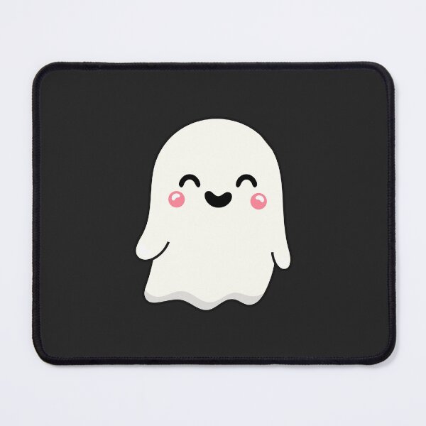 Item preview, Cute and Adorable Kawaii Halloween Smiling GHOST designed and sold by DibujandoPorfa.