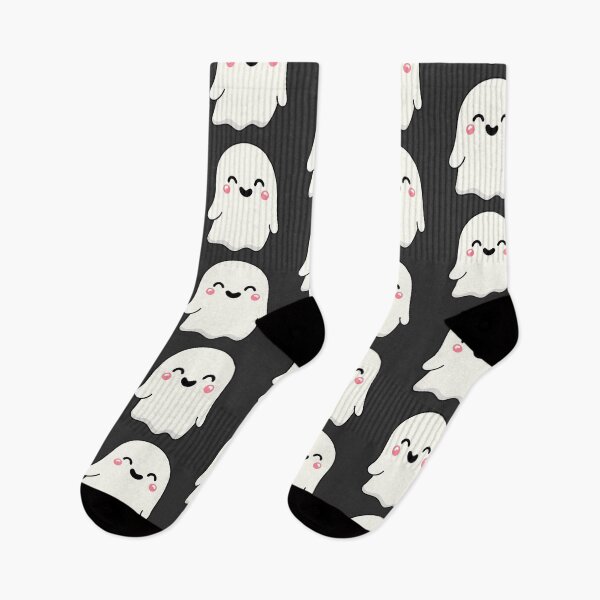 Item preview, Cute and Adorable Kawaii Halloween Smiling GHOST designed and sold by DibujandoPorfa.