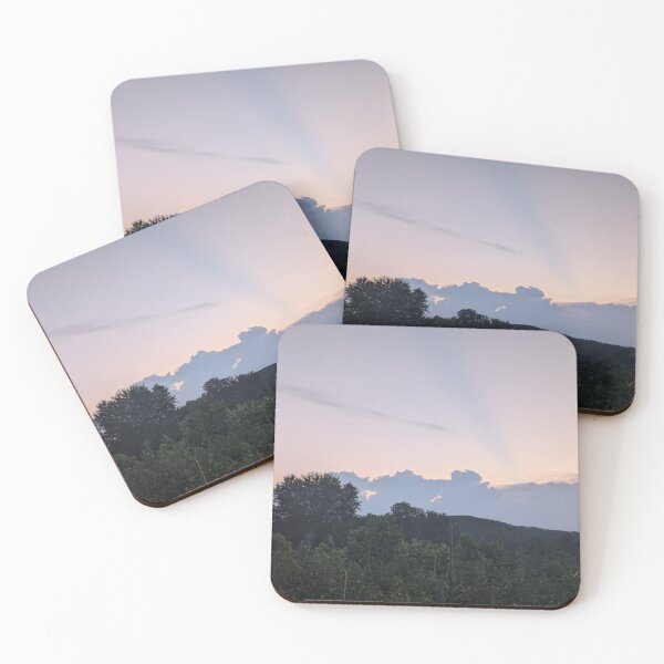 Item preview, Evening Glow Over the Hills designed and sold by NoRagetsArt.