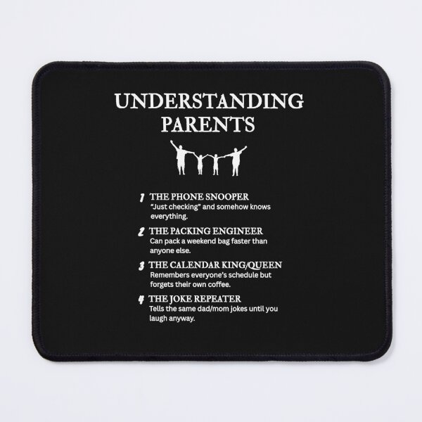 Item preview, Life with Parents – Hilarious Parenting Humor –  Black designed and sold by PsyFlow35.