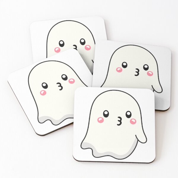 Item preview, Cute and Adorable Kawaii Halloween Kissing GHOST designed and sold by DibujandoPorfa.