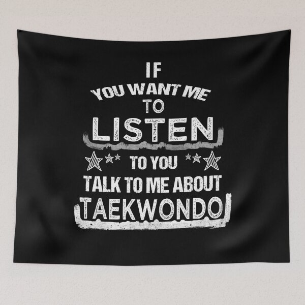 Item preview, Talk Taekwondo Martial Arts Tae Kwon Do designed and sold by LarkDesigns.