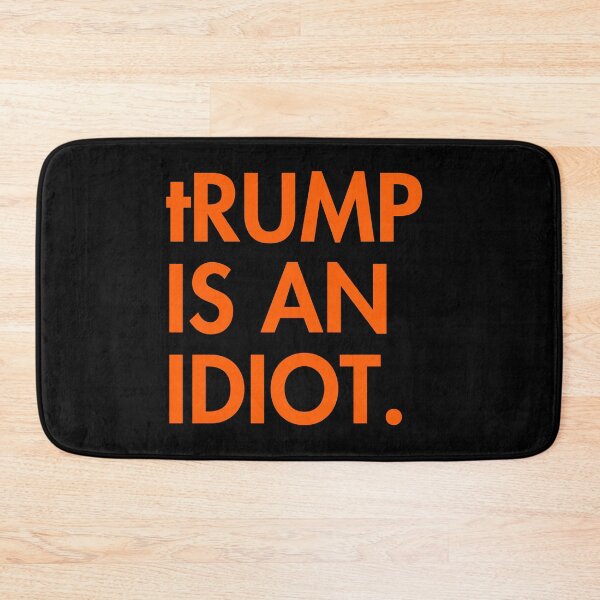 Item preview, tRump is an idiot (prison orange) designed and sold by Thelittlelord.