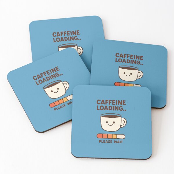Item preview, Caffeine Loading… Please Wait | Funny Coffee Lover Tee designed and sold by Long Family Gifts.