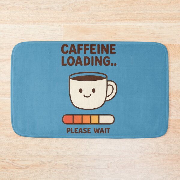 Item preview, Caffeine Loading… Please Wait | Funny Coffee Lover Tee designed and sold by Long Family Gifts.