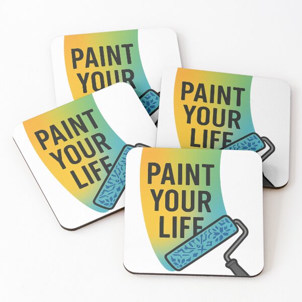 Item preview, Paint Your Life – Motivational Colorful Art Quote T-Shirt & Sticker designed and sold by ZYNORAworld.
