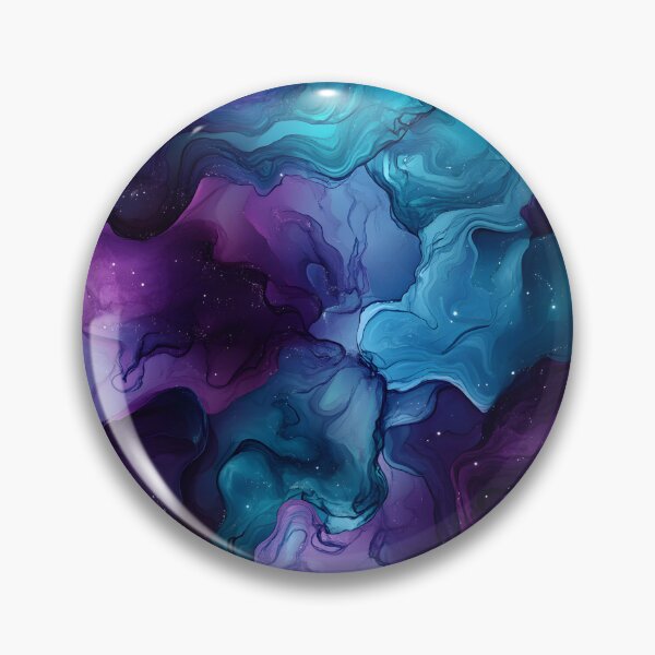 Item preview, Blue purple galaxy nebula cosmic stars- astronomy beautiful marble swirl  designed and sold by cocomelon168.