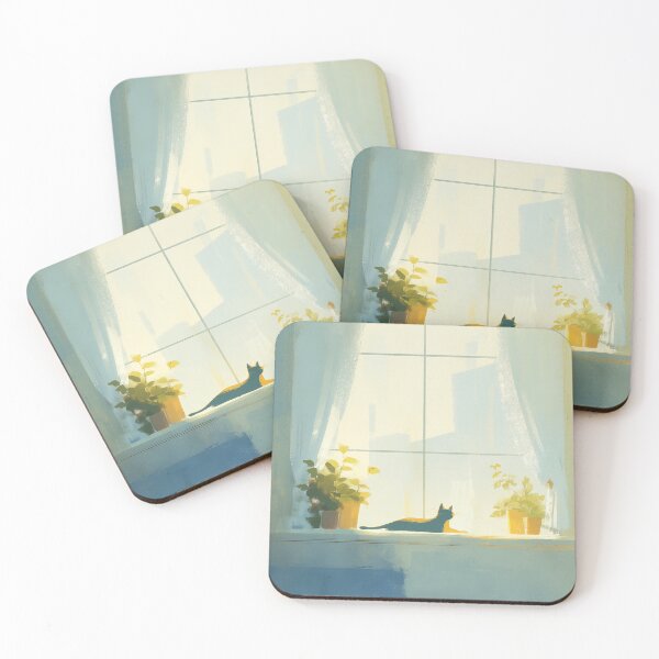 Item preview, Cat Resting by the Window designed and sold by Dusk Atelier.