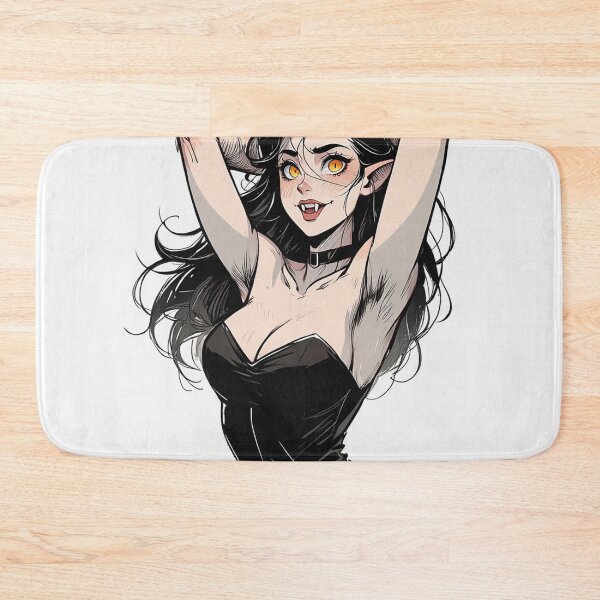 Item preview, Werewolf girl posing hand drawn illustration designed and sold by Vintage Designs +.