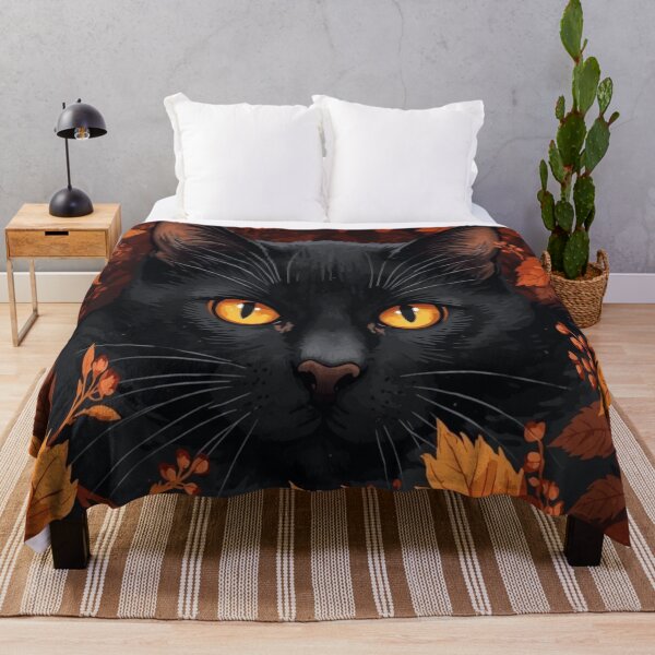 Item preview, Black cat and the magic of autumn designed and sold by SimoesArts.