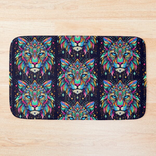 Item preview, Colorful geometric decorative mystic leopard  designed and sold by Dogandesighn.